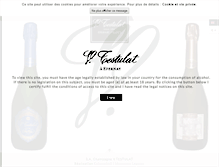 Tablet Screenshot of champagne-testulat.com